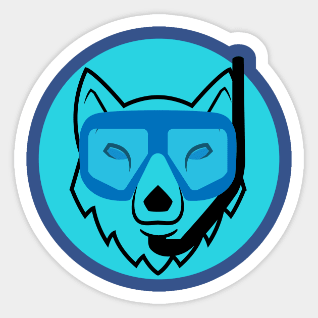 Scuba Wolves Sticker by GorsskyVlogs